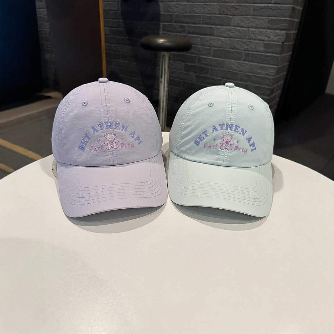 Women's Playful Embroidered Cap Bowlift