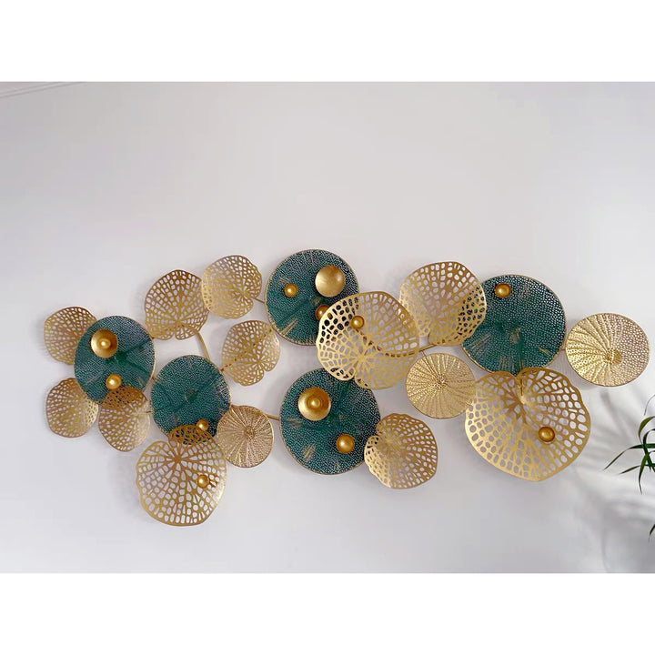 Abstract Floral Metal Wall Sculpture Bowlift