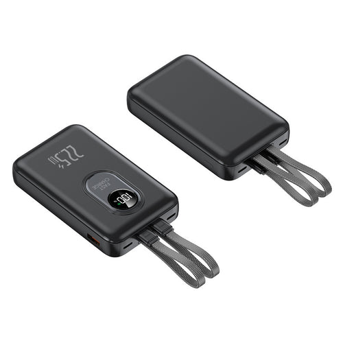 Power bank with fast charging function and integrated cable system Bowlift