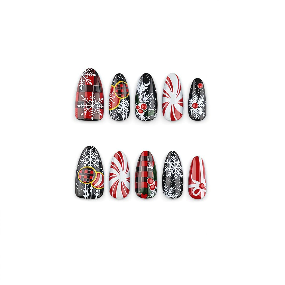 Christmas Art Nails in Festive Design Bowlift