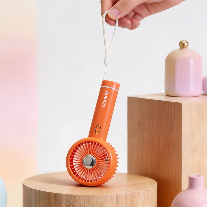 Portable USB Hand Fan with Ergonomic Design and Variable Speed Control Bowlift