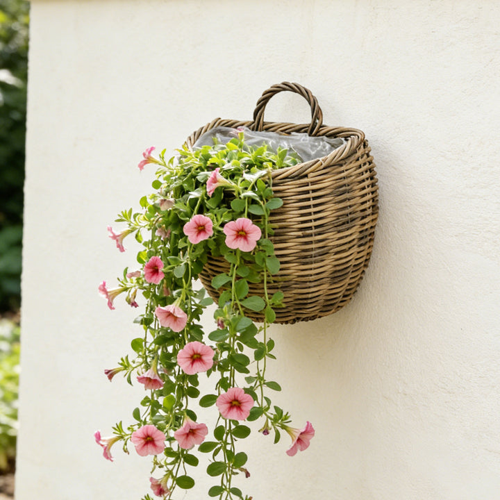 Decorative storage basket with handle Bowlift