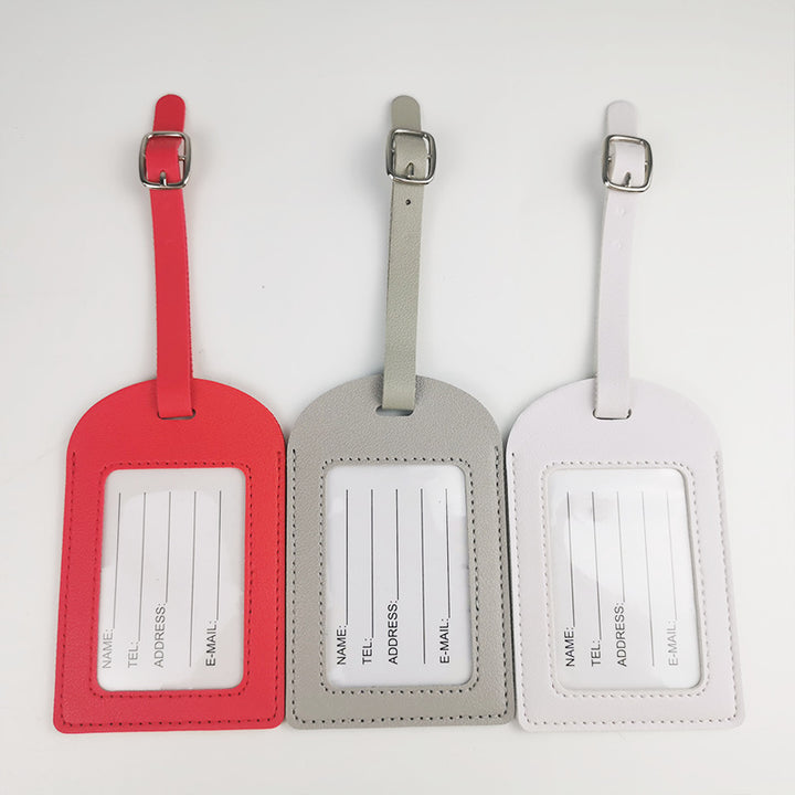 Premium Leather Luggage Tag Bowlift