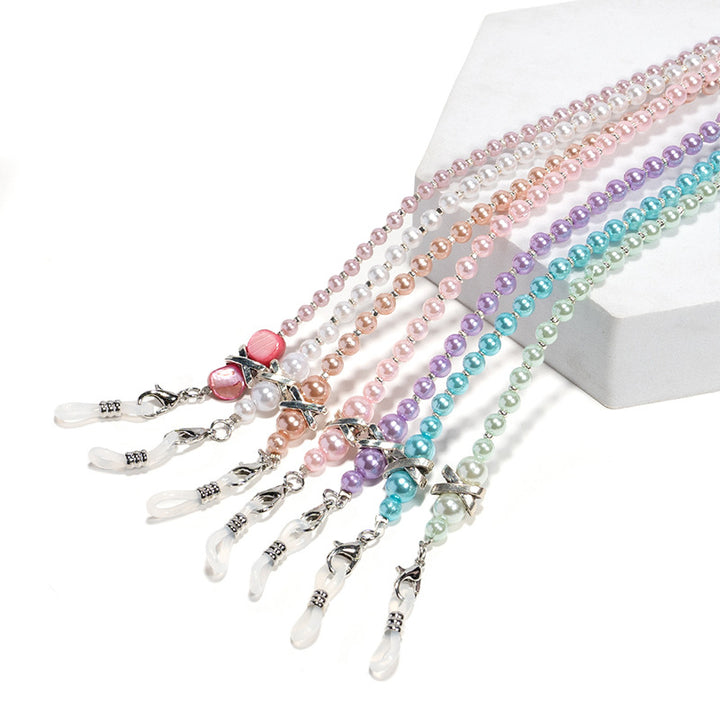Elegant Faux Pearl Eyewear Chain Bowlift