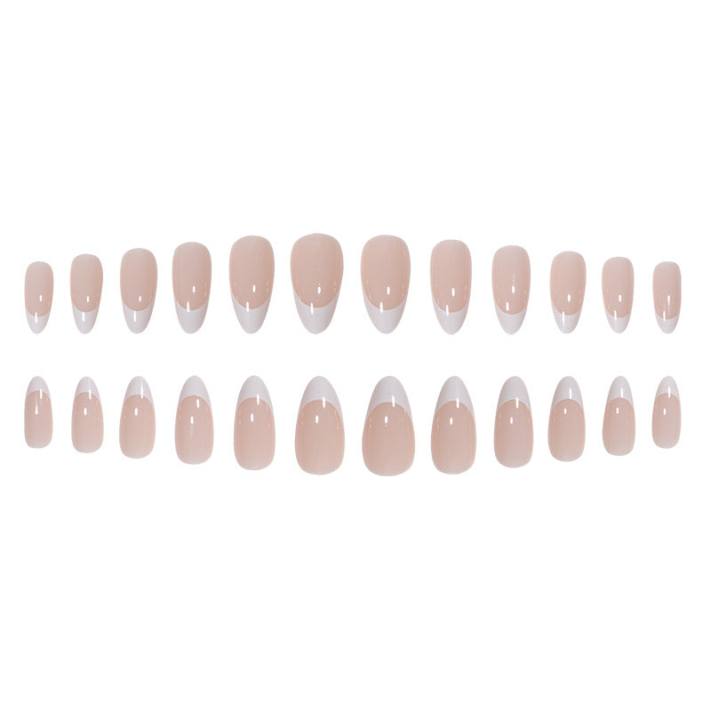Elegant French Tip Press-On Nails Bowlift 1789085735