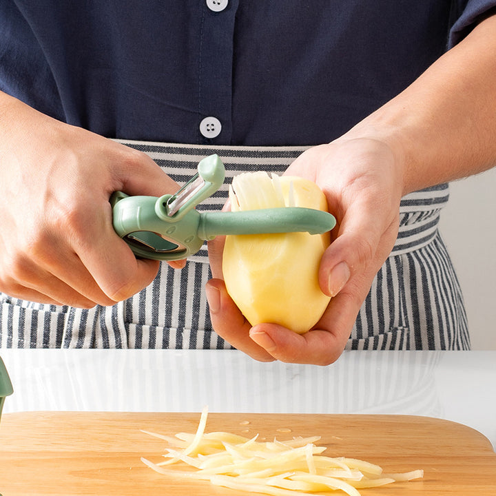 Multifunctional vegetable and fruit cutter with safety mechanism Bowlift