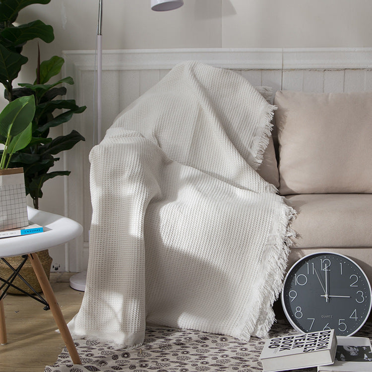 Cozy Lightweight Knitted Throw Blanket