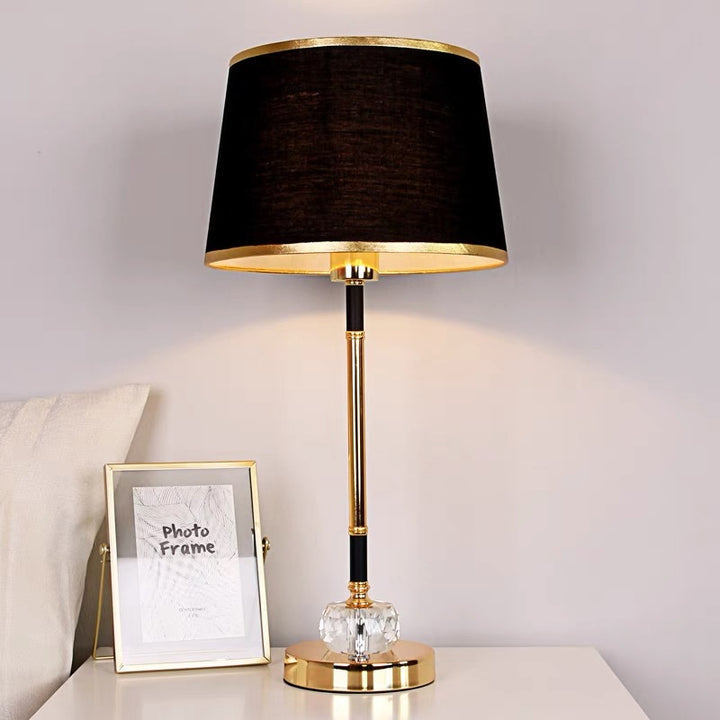 Elegant Black and Gold Table Lamp