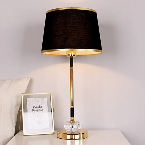 Elegant Black and Gold Table Lamp