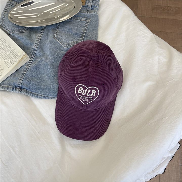 Women's Textured Corduroy Baseball Cap Bowlift