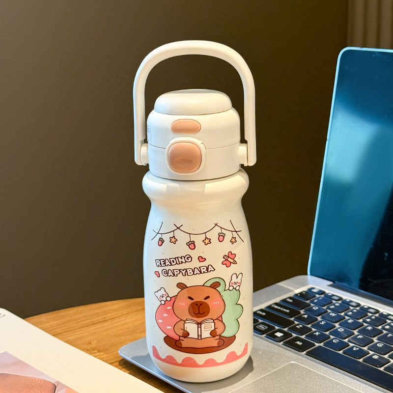 Women's insulated drinking bottle with animal-friendly design Bowlift