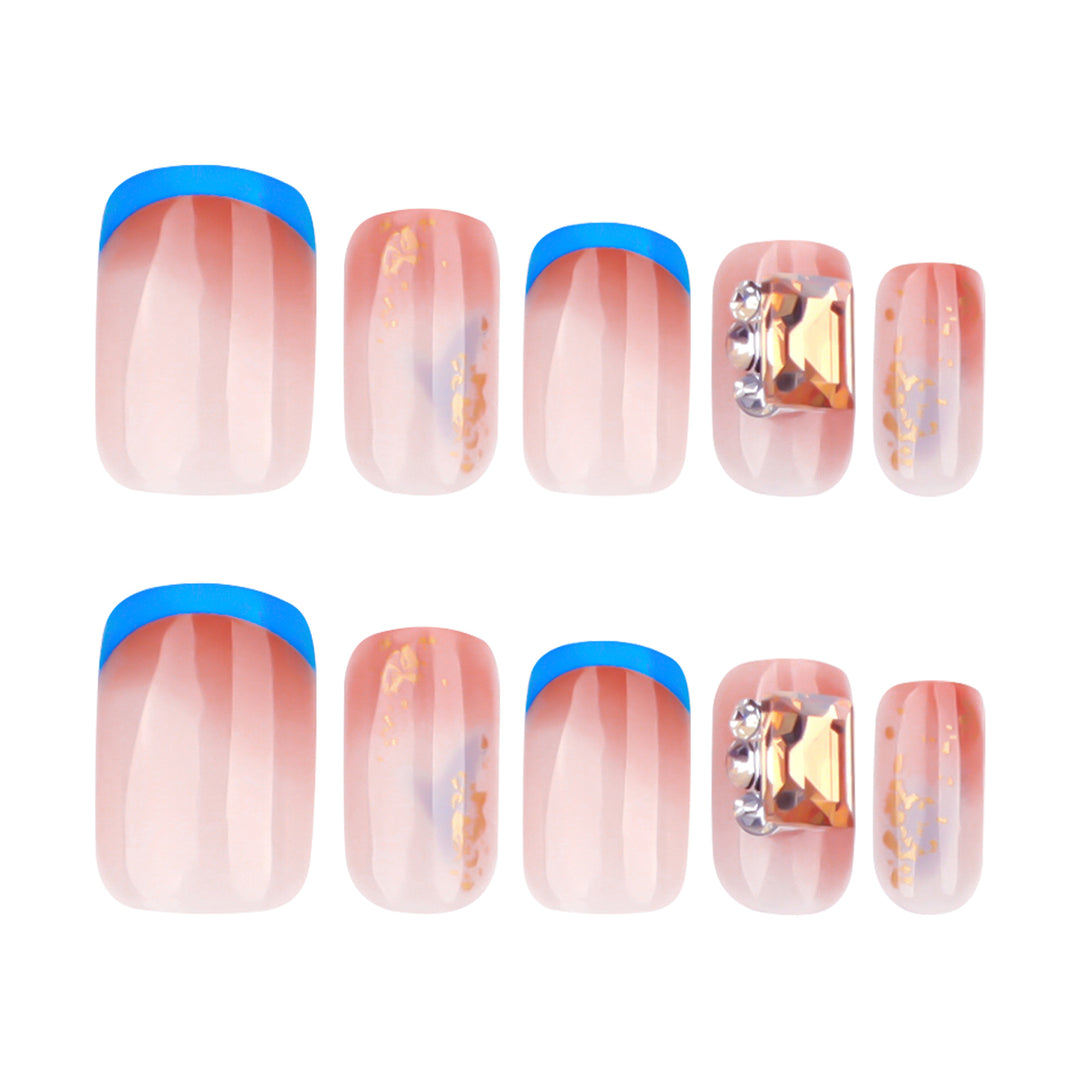 Artificial Glitter Nails with Glossy Finish Bowlift