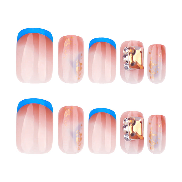 Artificial Glitter Nails with Glossy Finish Bowlift