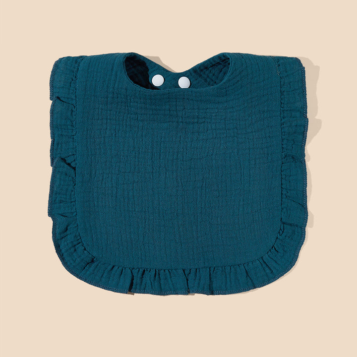 Soft Ruffled Muslin Baby Bib Bowlift