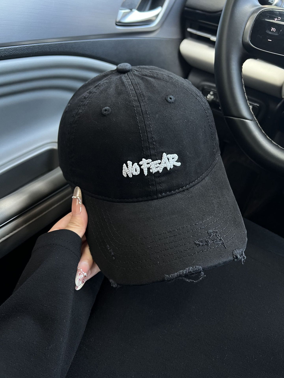 Distressed Vintage-Inspired Baseball Cap