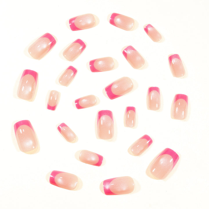 Stylish Acrylic French Tip Nail Art Bowlift