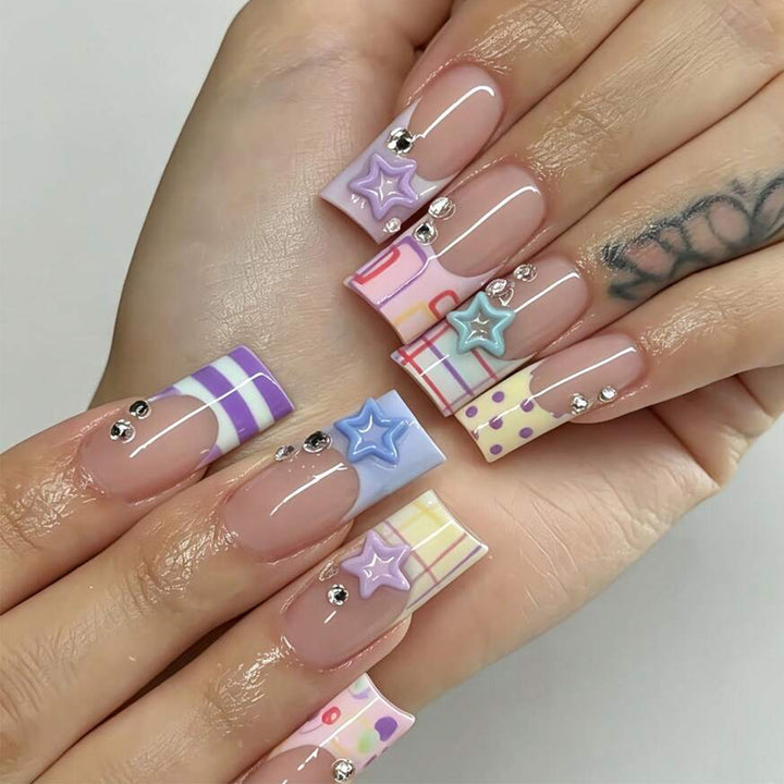 Decorative Acrylic Nail Art Set Bowlift