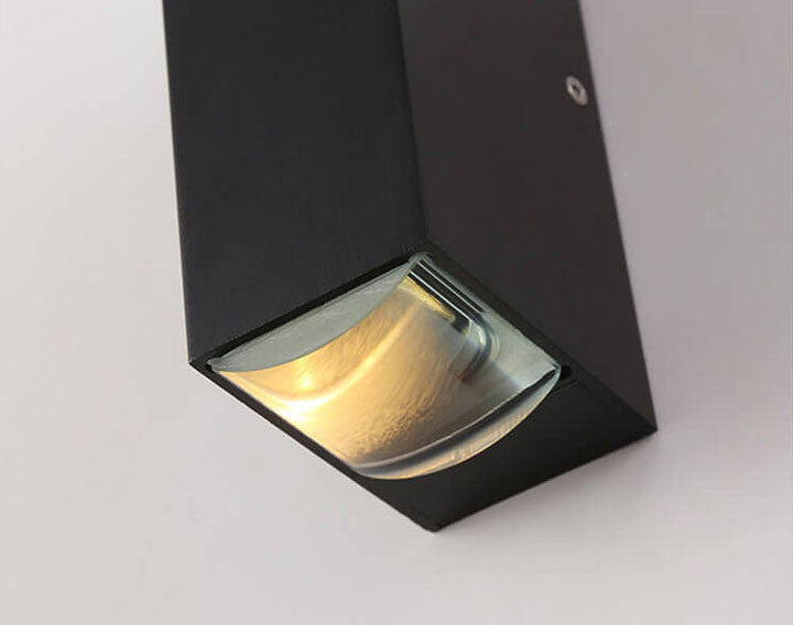BowLift | LED Waterproof Outdoor Wall Sconce | Modern Rectangular Design. Energy-Efficient 600-1000 Lumens for Patios & Gardens