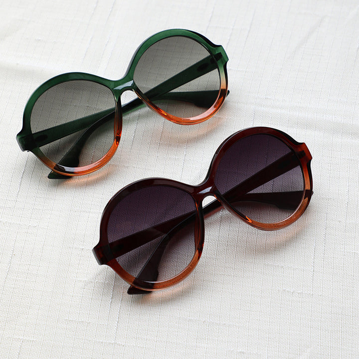 Ladies oversized fashionable sunglasses with unique frame shape Bowlift