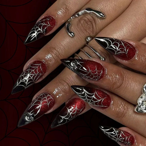 Artistic Spooky-Themed Press-On Nails Bowlift