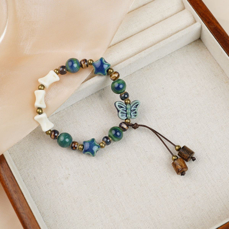 Heart-Shaped Beaded Bracelet Bowlift