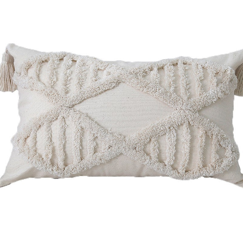 Textured Plush Decorative Pillow