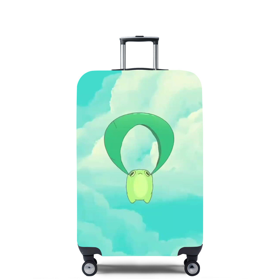 Unisex Hard Shell Suitcase with Creative Travel Motif Bowlift