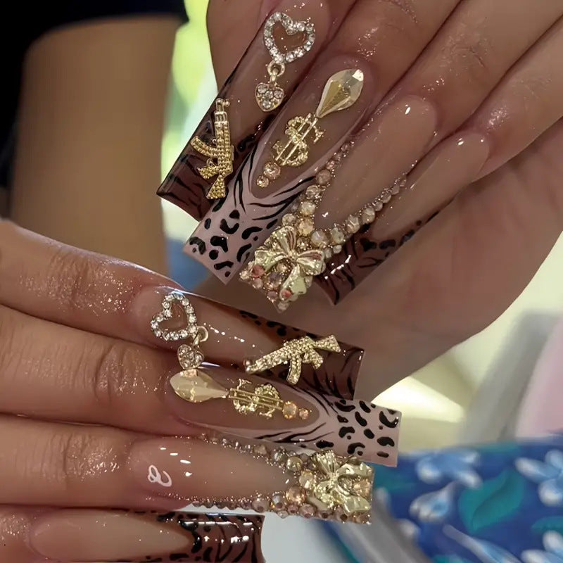 Luxury Themed Press-On Nail Art Bowlift