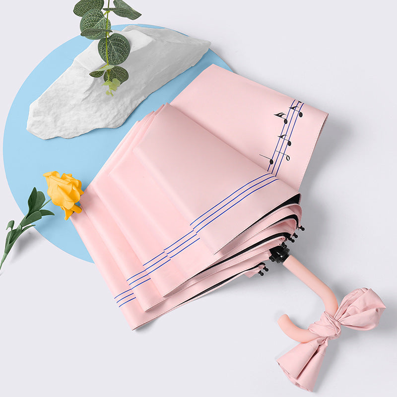 Ladies elegant romantic folding umbrella Bowlift