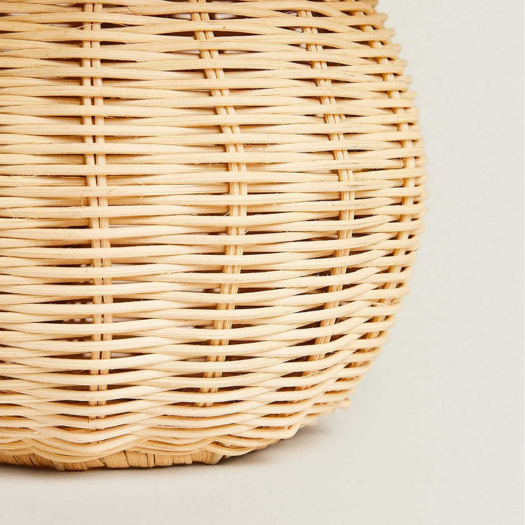 Handcrafted Rattan Table Lamp Bowlift