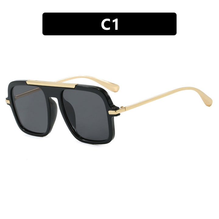 Women's square sunglasses with luxurious metal frame and sturdy lenses Bowlift