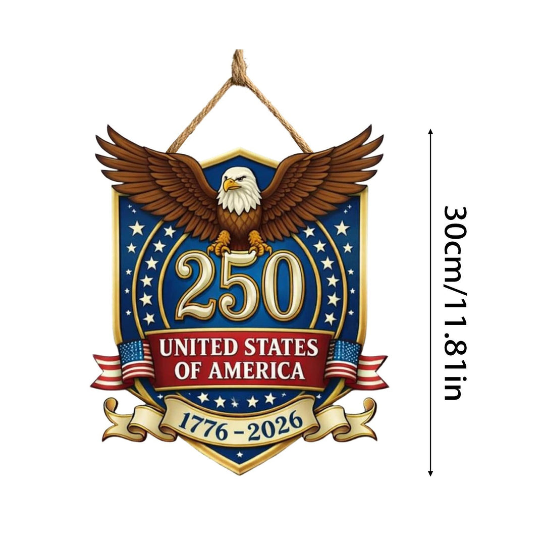 Unisex nan patriotic anniversary commemorative circular resin wall plaque with high-relief eagle Liberty Bell and Statue of Liberty personalization Bowlift