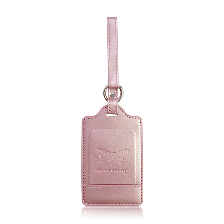 Premium PU Leather Travel Luggage Tag Bowlift