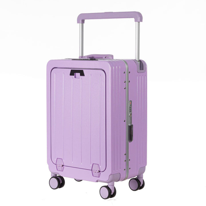 Unisex Compact Aluminum Hard Shell Carry-On Suitcase Bowlift