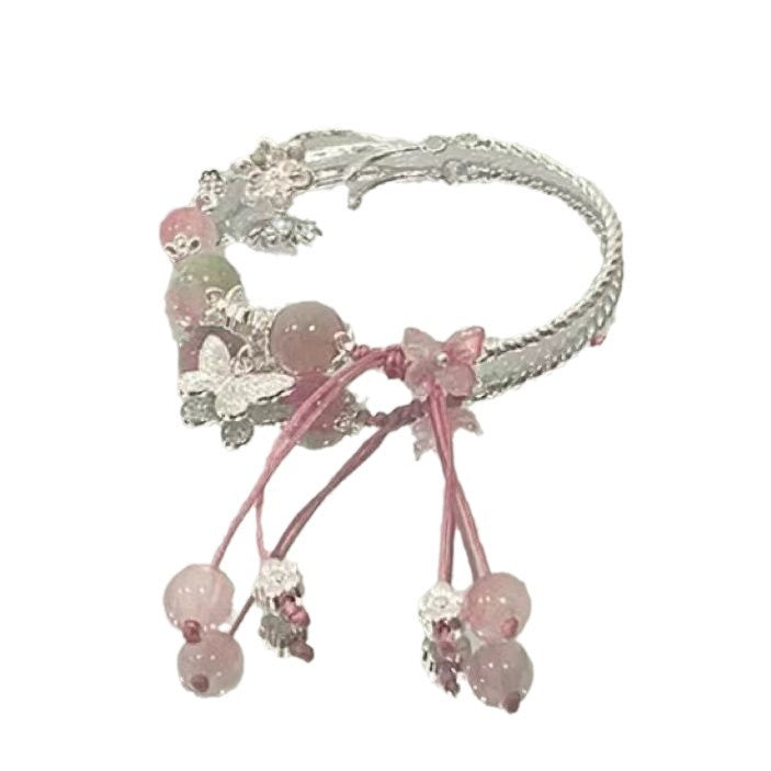 Elegant Flower and Gem Bracelet Bowlift