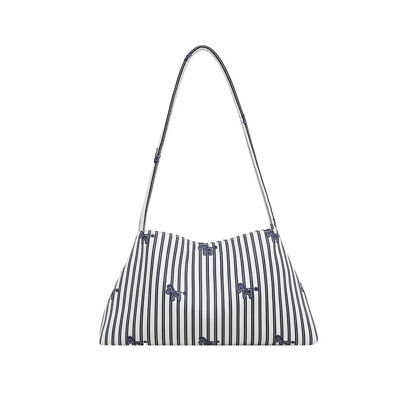 WoChic Embroidered Striped Shoulder Bag Bowlift