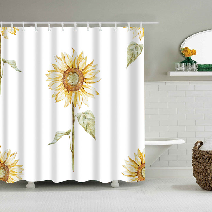 Floral Patterned Bathroom Shower Curtain Bowlift