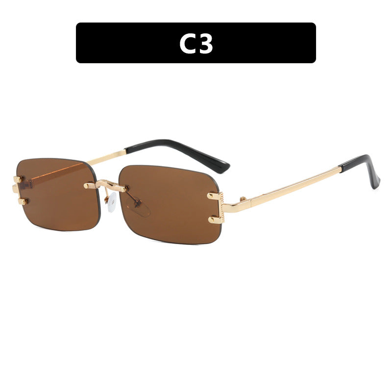 Ladies square sunglasses with high-quality metal frame Bowlift