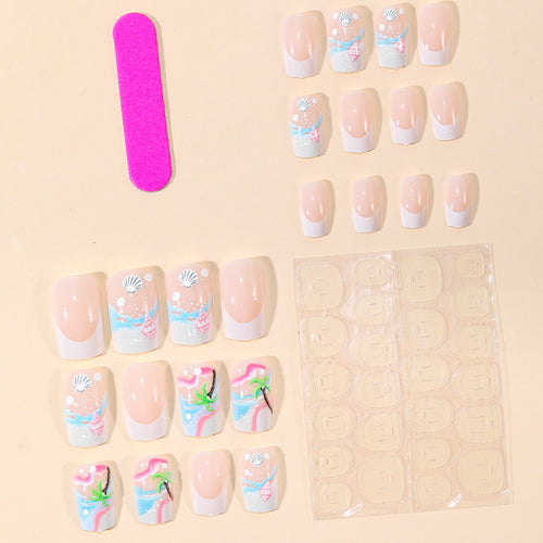 Tropical Seashell Nail Art Bowlift