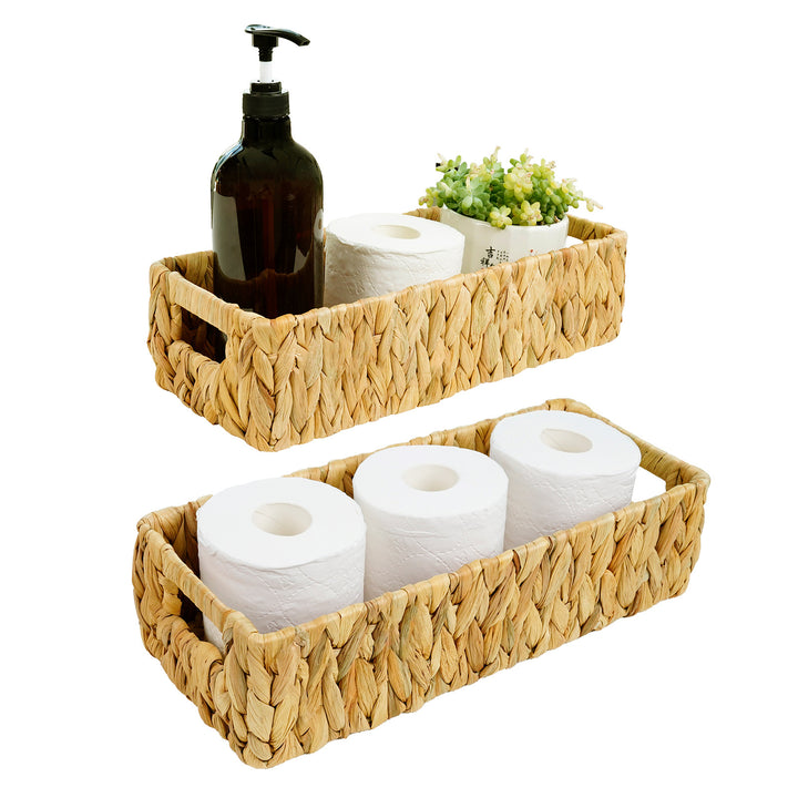 Handwoven Natural Fiber Storage Tray Bowlift