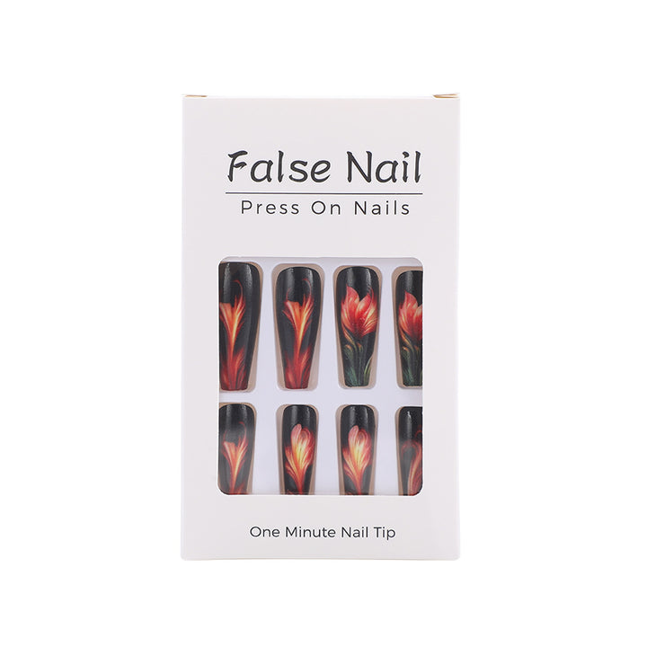 Artificial nails with floral accent Bowlift 1788541978