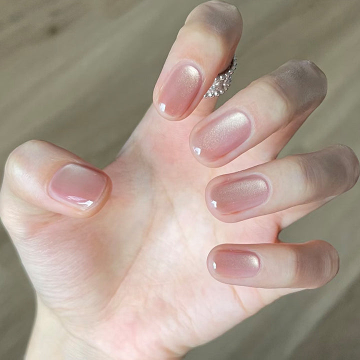 Natural Finish Press-On Nail Art Bowlift