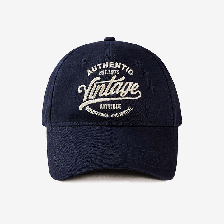Vintage-Inspired Embroidered Baseball Cap
