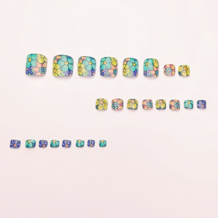 Decorative Floral Nail Art Bowlift