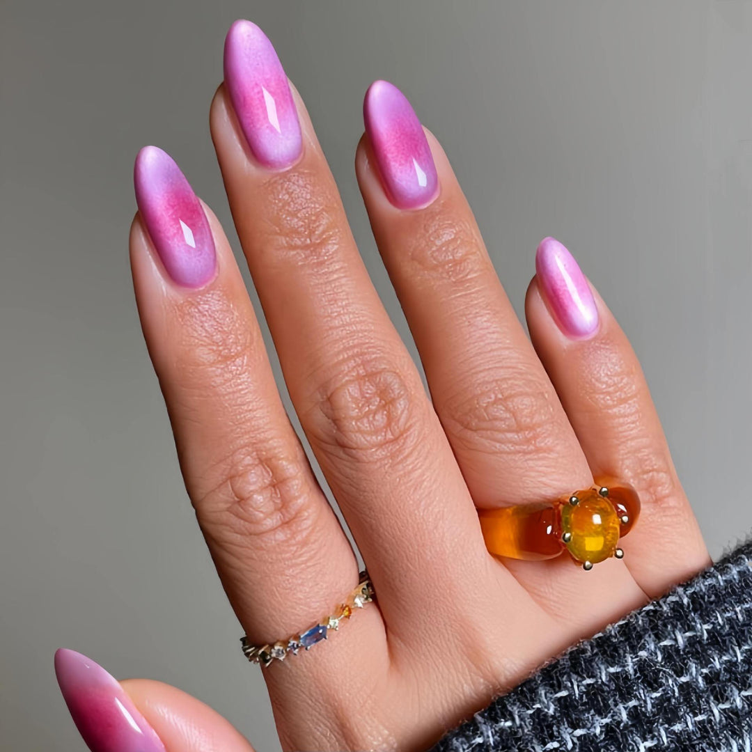 Glossy Ombre Stiletto Press-On Nails Set Bowlift