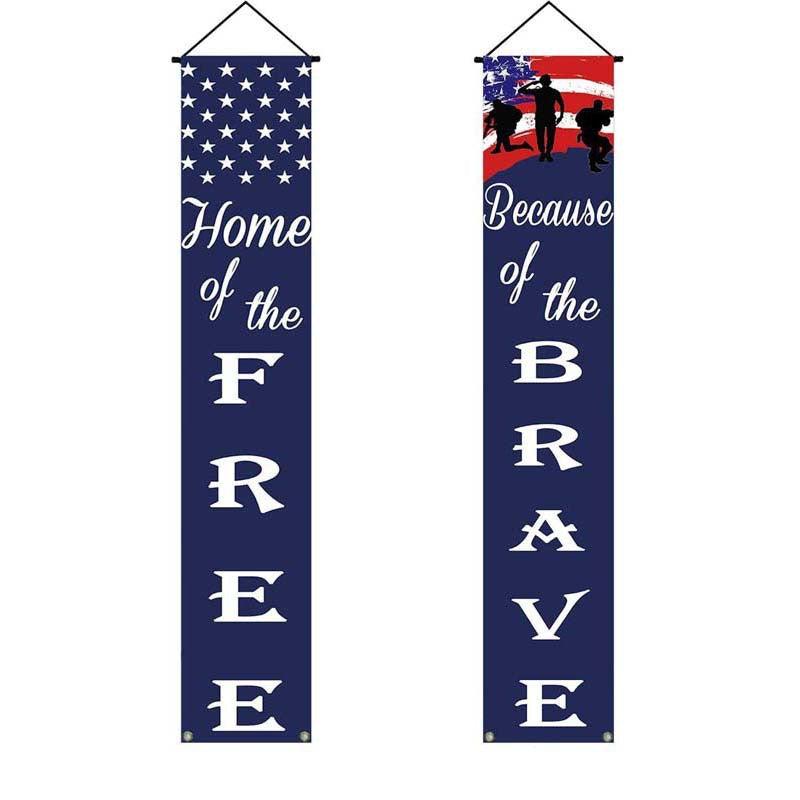 Unisex nan hanging patriotic door banner set Bowlift