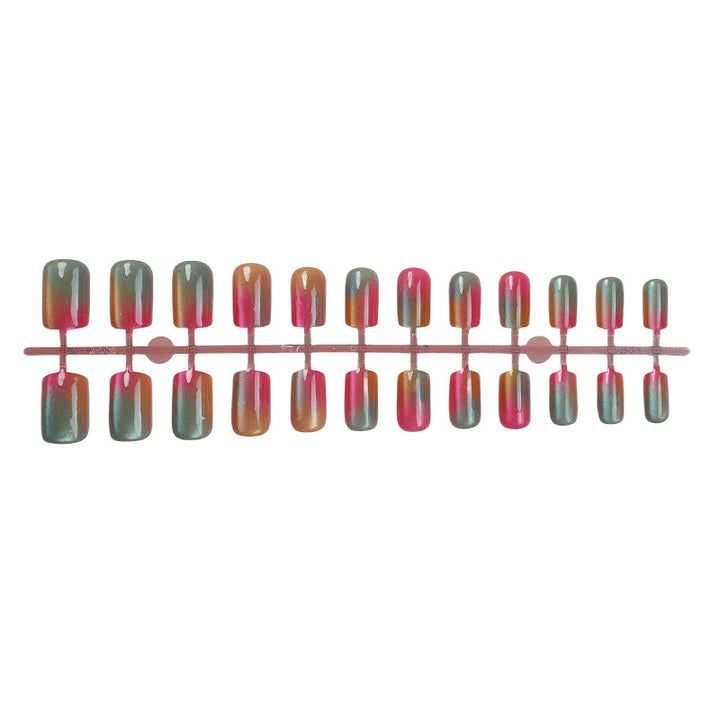 Gradient Press-On Nail Set Bowlift