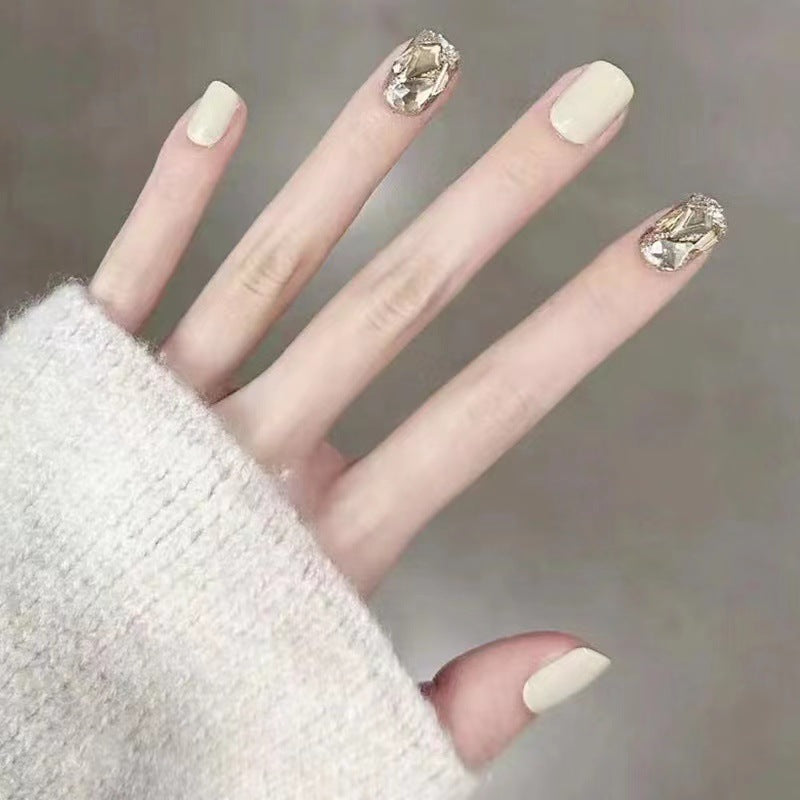 Artful nail art with glitter accents Bowlift