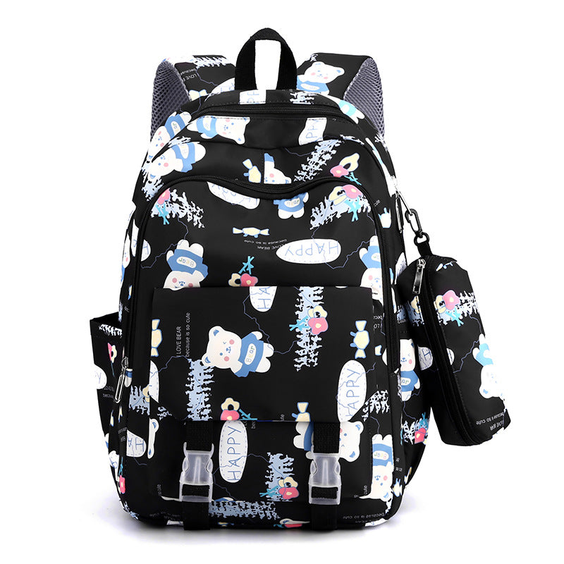 Playful Graphic Print Backpack