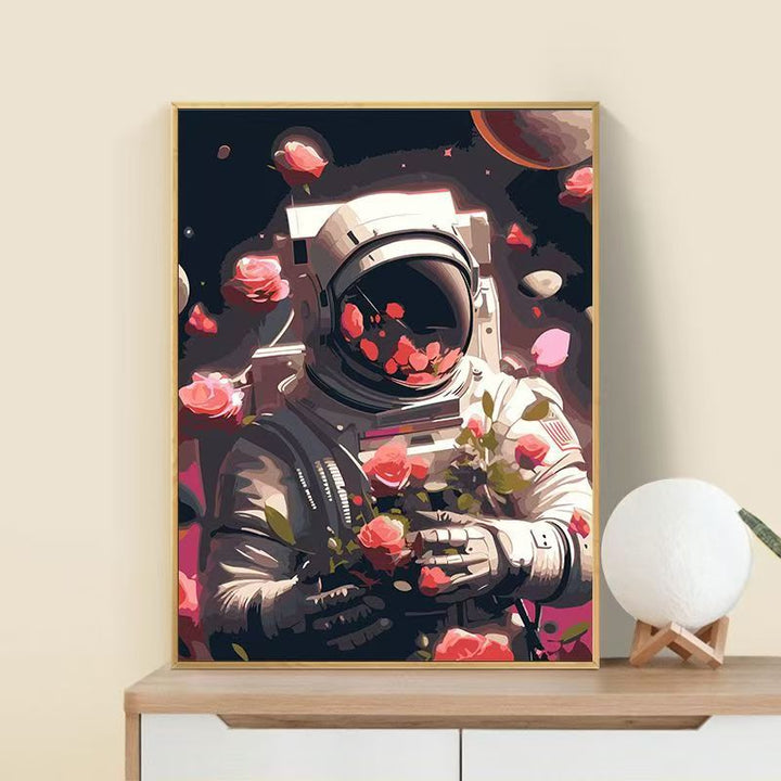 Astronaut Flower Art Print Bowlift
